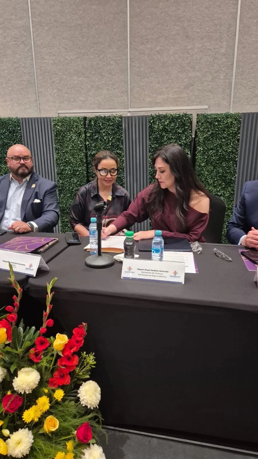 Marcela Mexia en un evento de sororidad y transformación digital